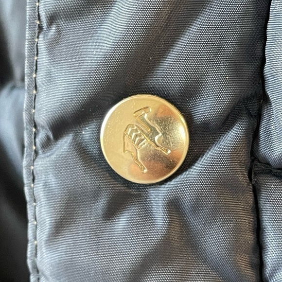 VINTAGE Camel men’s down puffer vest, reversible, navy and tan, size M - Picture 2 of 5